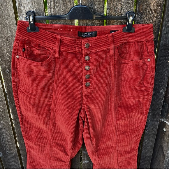 Judy Blue A Walk With You Buttonfly Ankle Straight Corduroy Pant NWOT Sz 16W - Picture 6 of 13